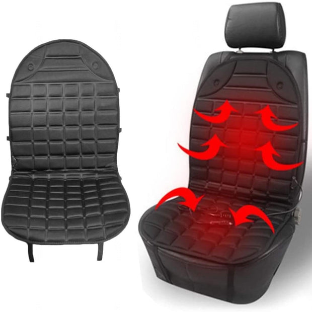 🚗⭐ Funda Calefactable para Asiento de Coche (12V)– Confort y Calidez al Instante