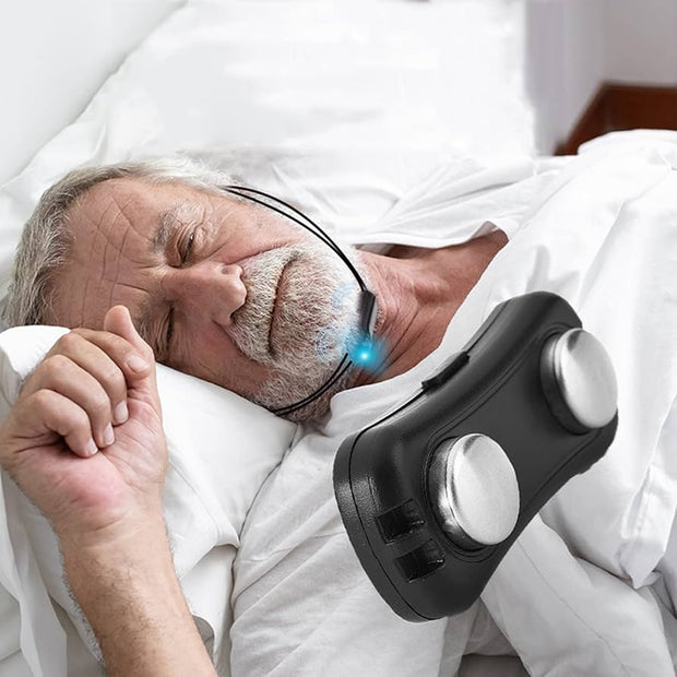 😴✨ Dispositivo Antirronquidos por Vibración Inteligente – Respiración Suave y Descanso de Calidad