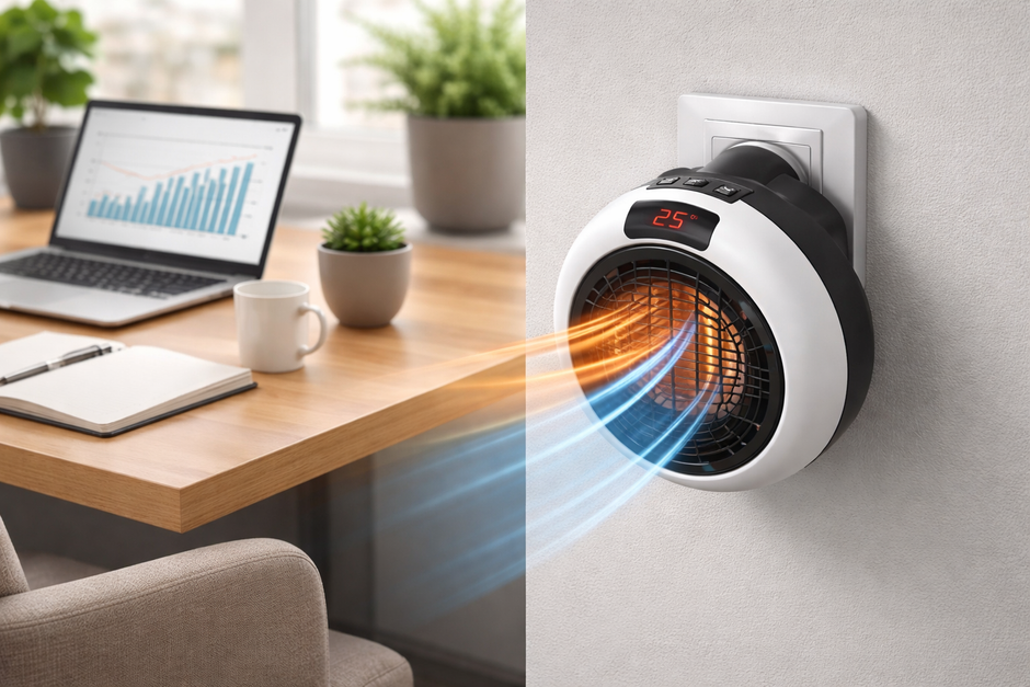 🔥 CALEFACCTOR TERMOCERÁMICO PORTÁTIL – Calor Rápido, Seguro y Eficiente